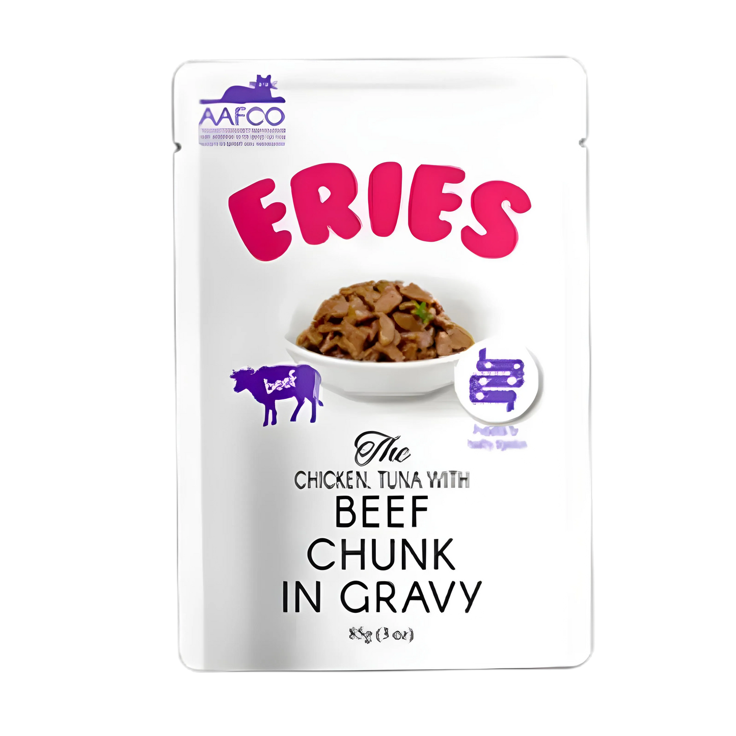 Eries Pouch in Gravy Beef Chuck 85g-Eries-Catsmart-express