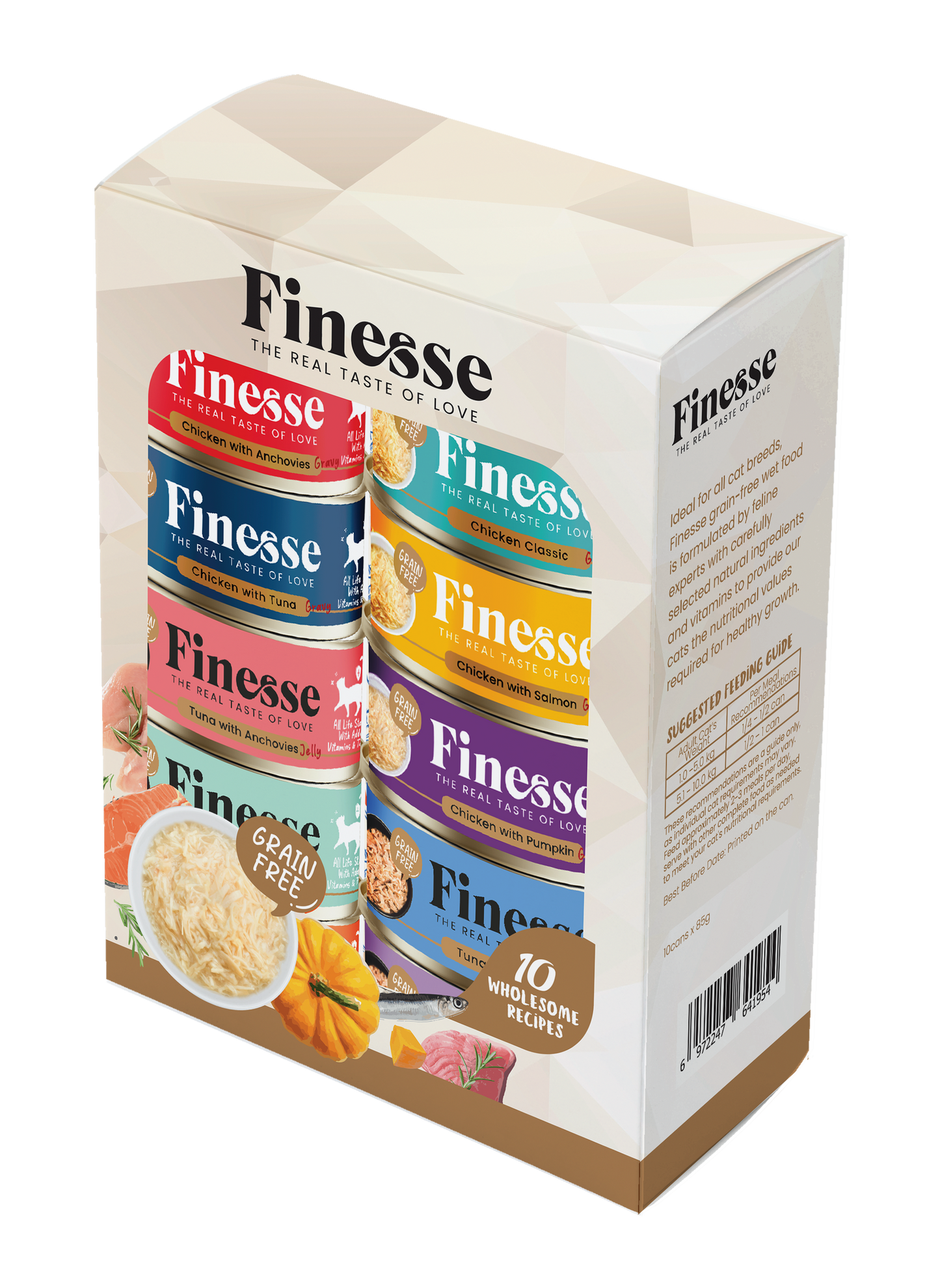 Finesse Canned Food Grain-Free Variety Set (10 cans)-Finesse-Catsmart-express