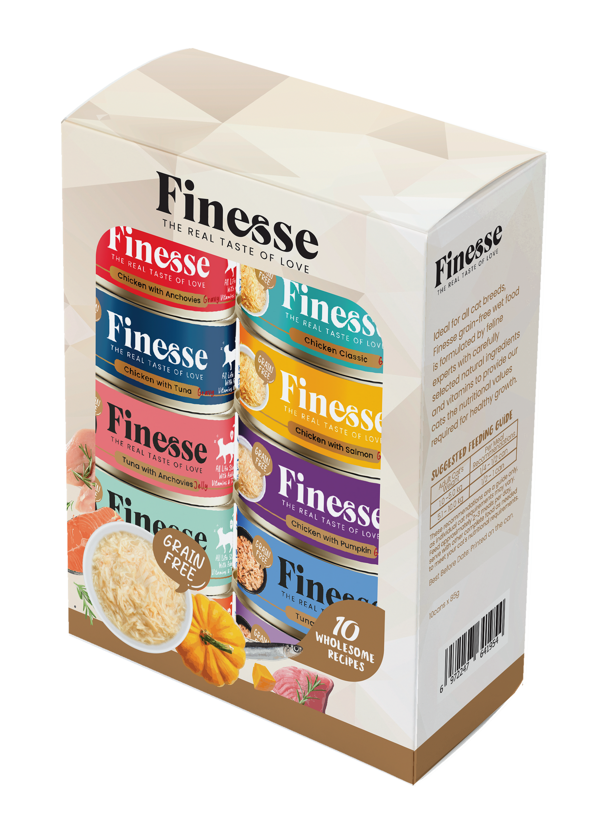 Finesse Canned Food Grain-Free Variety Set (10 cans)-Finesse-Catsmart-express