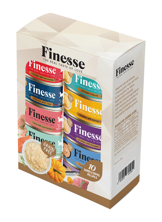 Finesse Canned Food Grain-Free Variety Set (10 cans)-Finesse-Catsmart-express