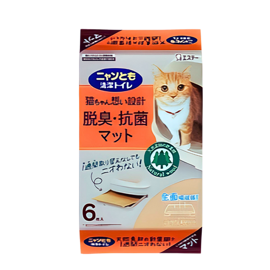 NyanTomo Cat Clean Toilet Deodorizing Antibacterial Mat 6pcs-Catsmart-express-Catsmart-express