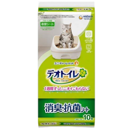 Unicharm Anti-bacterial Sheets Fragrance Free (10pcs/Pack) (3 Packs)-UniCharm-Catsmart-express