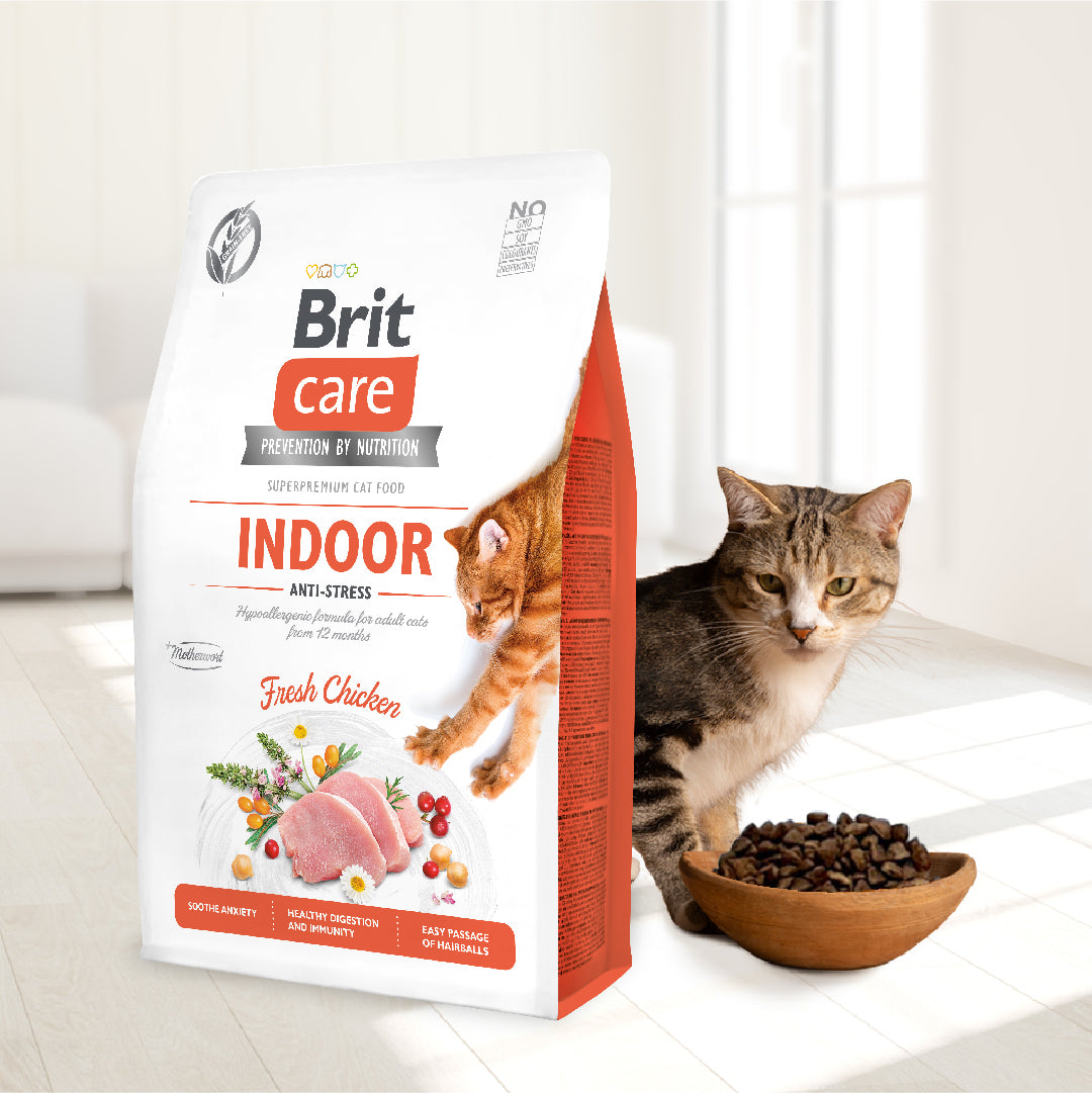 Brit Care Grain-Free Indoor Anti-Stress 2kg (4 Bags)-Brit-Catsmart-express
