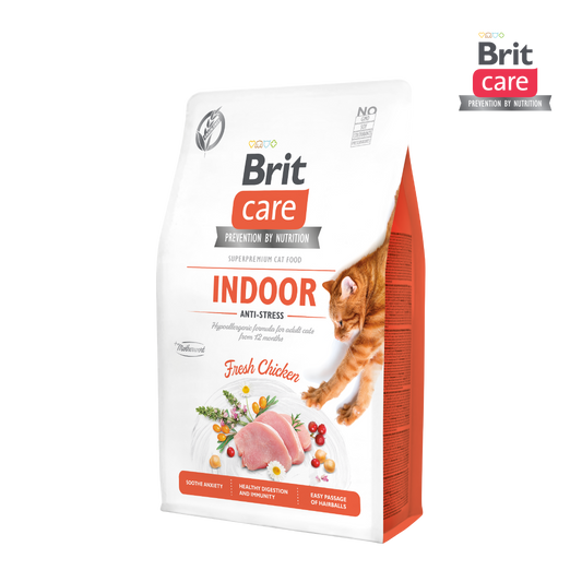 Brit Care Grain-Free Indoor Anti-Stress 2kg (4 Bags)-Brit-Catsmart-express