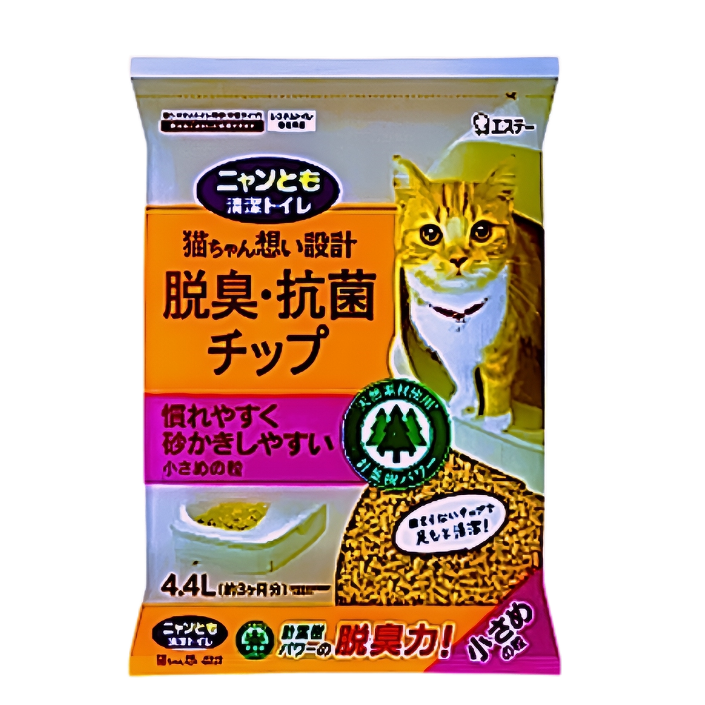 NyanTomo Cat Litter Natural Wood Small Grains 4.4L-Catsmart-express-Catsmart-express