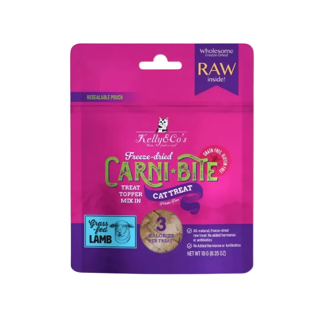 Kelly & Co's Treats Freeze Dried Carnibite Lamb 10g (3 packs)-Kelly & Co's-Catsmart-express