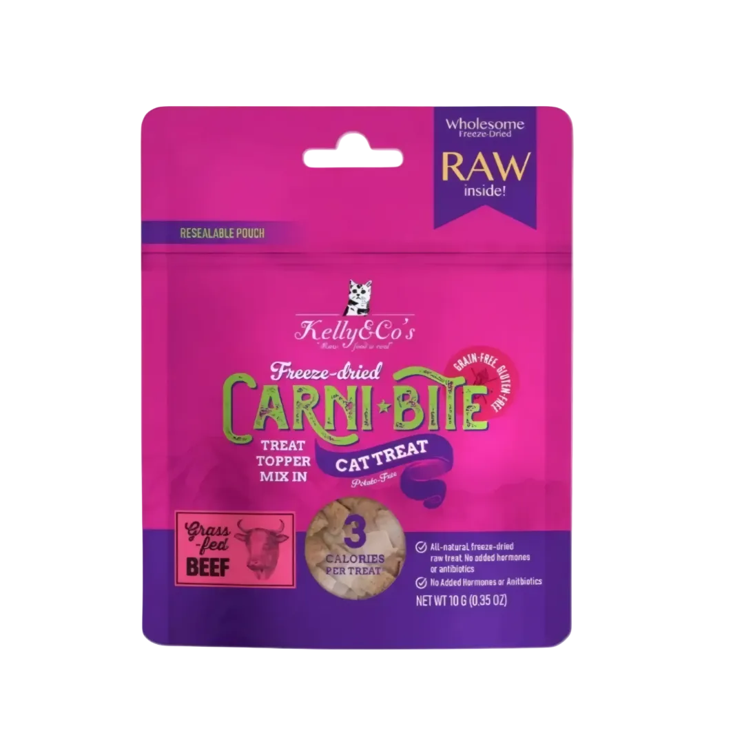 Kelly & Co's Treats Freeze Dried Carnibite Beef 10g-Kelly & Co's-Catsmart-express