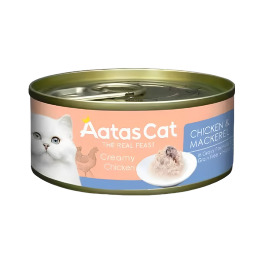 Aatas Cat Creamy Chicken & Mackerel 80g-Aatas Cat-Catsmart-express