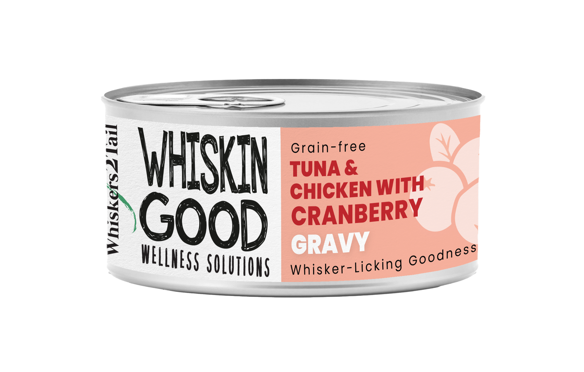 WhiskinGood Wellness Solutions Tuna & Chic w/Cranberry Gravy 70g (24 cans)-Catsmart-express-Catsmart-express