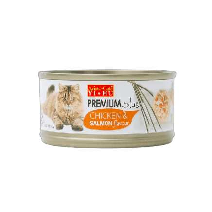 Aristo Cats Premium Plus Chicken & Salmon Flavor 80g Carton (24 Cans)-Aristo Cats-Catsmart-express