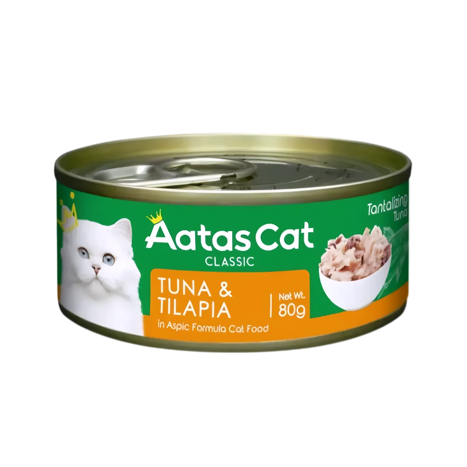 Aatas Cat Tantalizing Tuna & Tilapia 80g-Aatas Cat-Catsmart-express