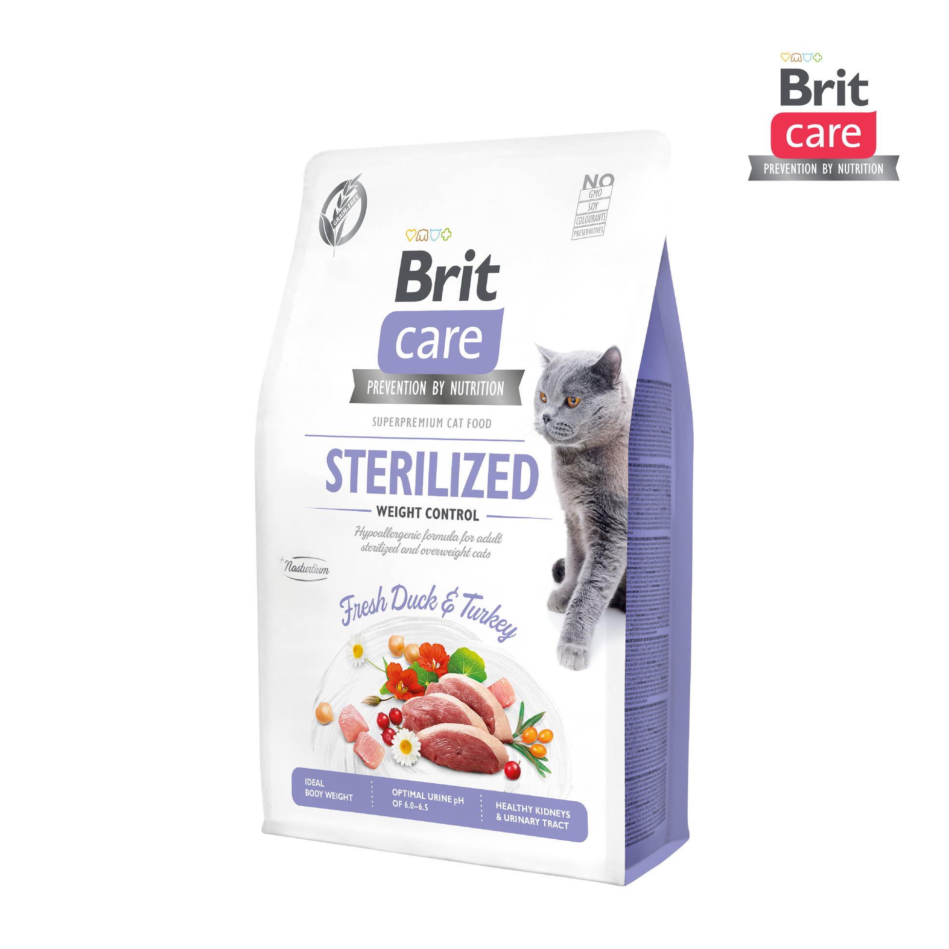 Brit Care Grain-Free Sterilized Weight Control 2kg-Brit-Catsmart-express