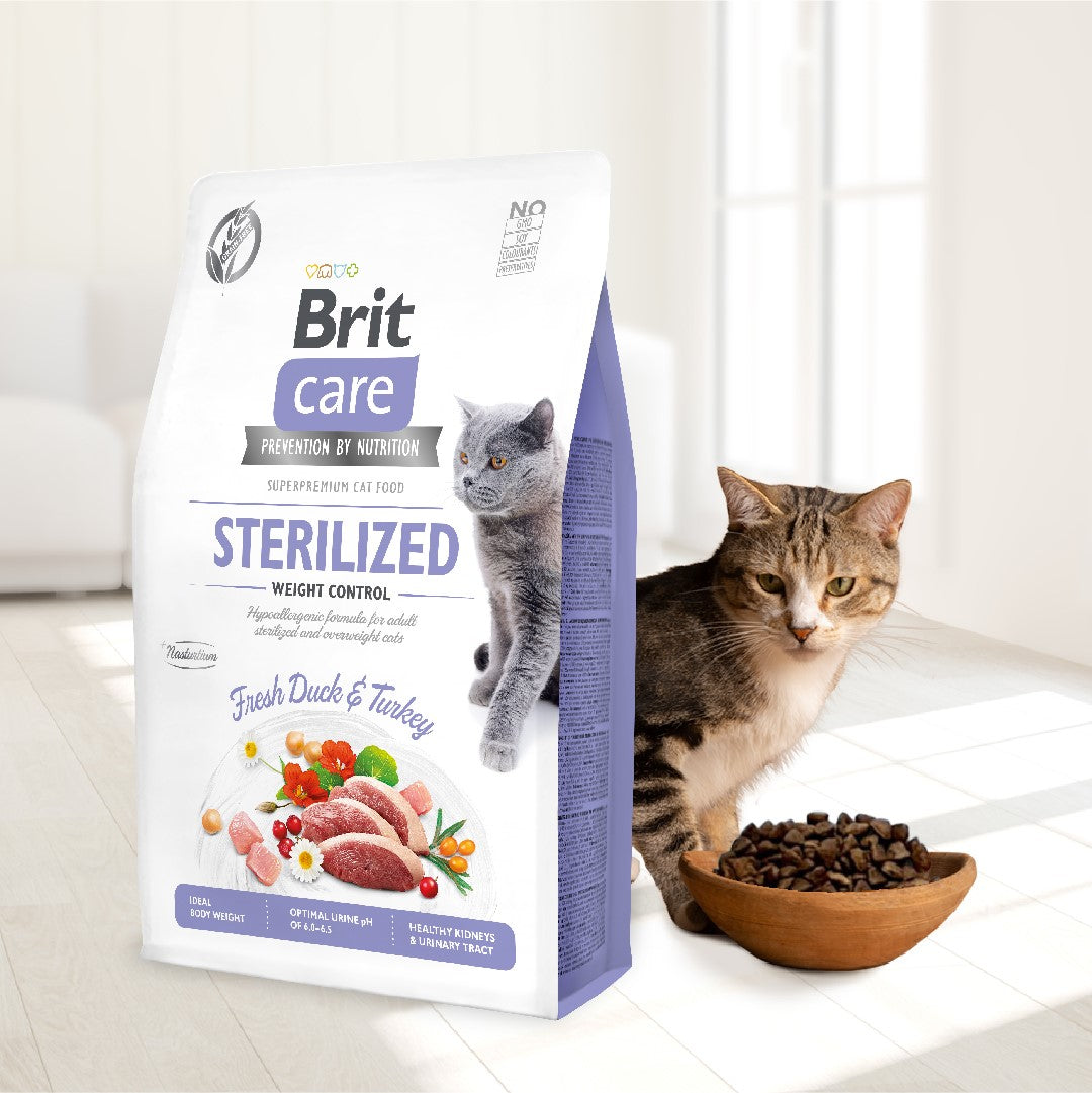 Brit Care Grain-Free Sterilized Weight Control 2kg-Brit-Catsmart-express