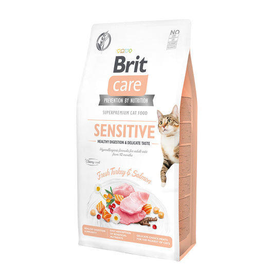 Brit Care Grain-Free Sensitive Healthy Digestion & Delicate Taste 7kg-Brit-Catsmart-express