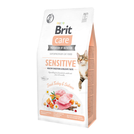 Brit Care Grain-Free Sensitive Healthy Digestion & Delicate Taste 2kg-Brit-Catsmart-express