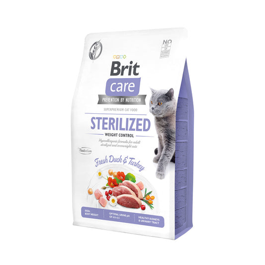 Brit Care Grain-Free Sterilized Weight Control 2kg-Brit-Catsmart-express