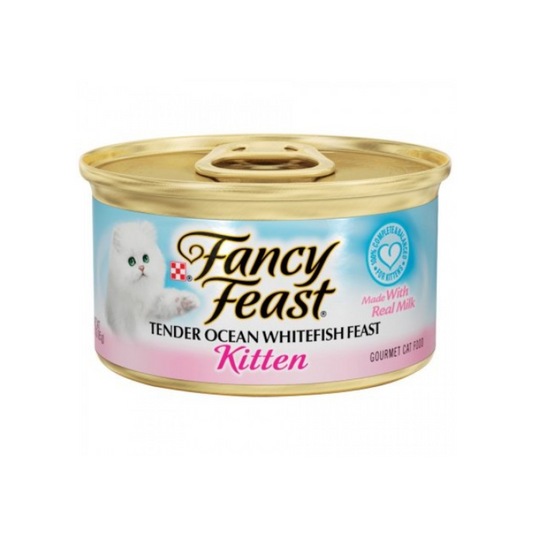 Fancy Feast Kitten Tender Ocean Whitefish Feast 85g Carton (24 Cans)-Fancy Feast-Catsmart-express