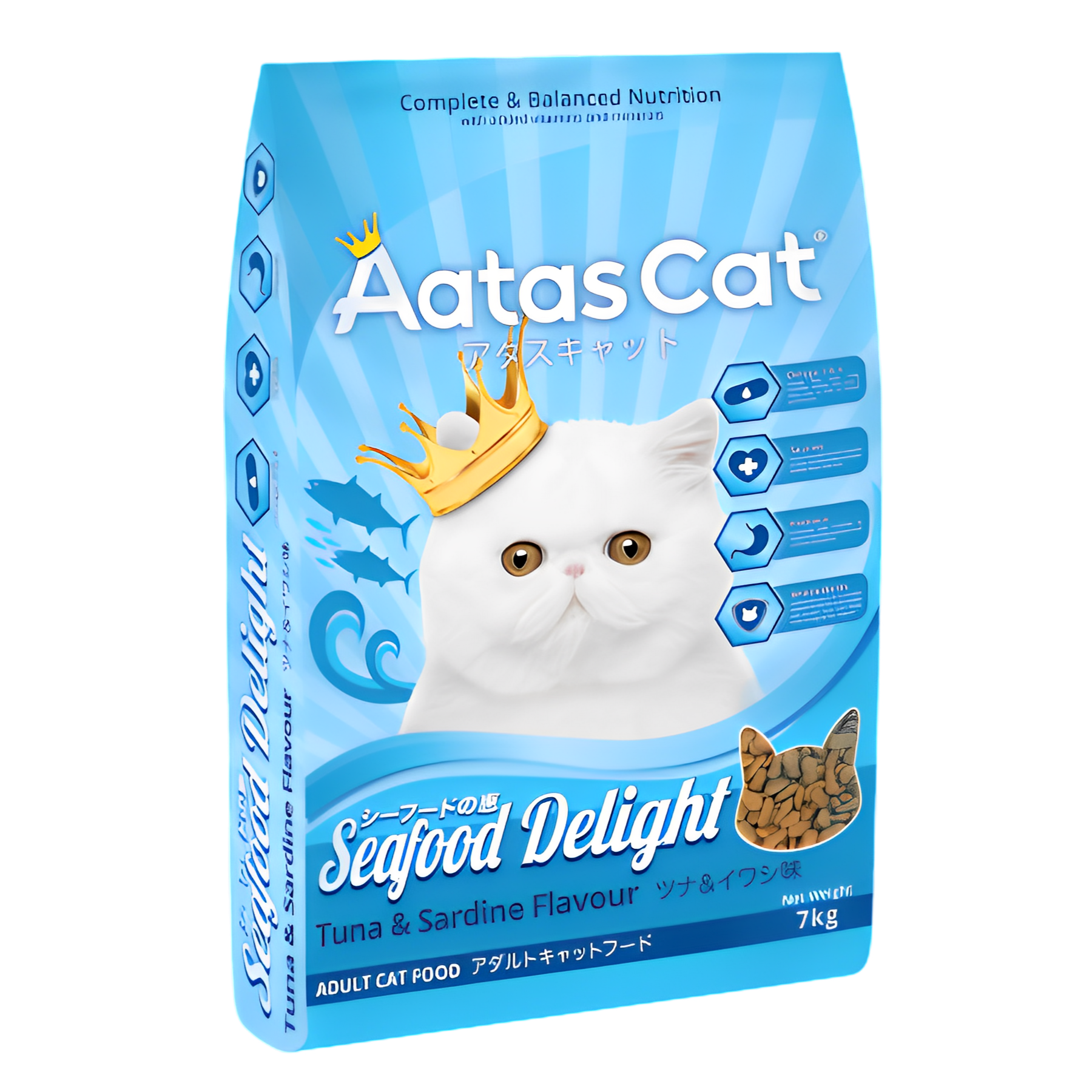 Aatas Dry Food Seafood Delight Tuna & Sardine 7kg-Aatas Cat-Catsmart-express