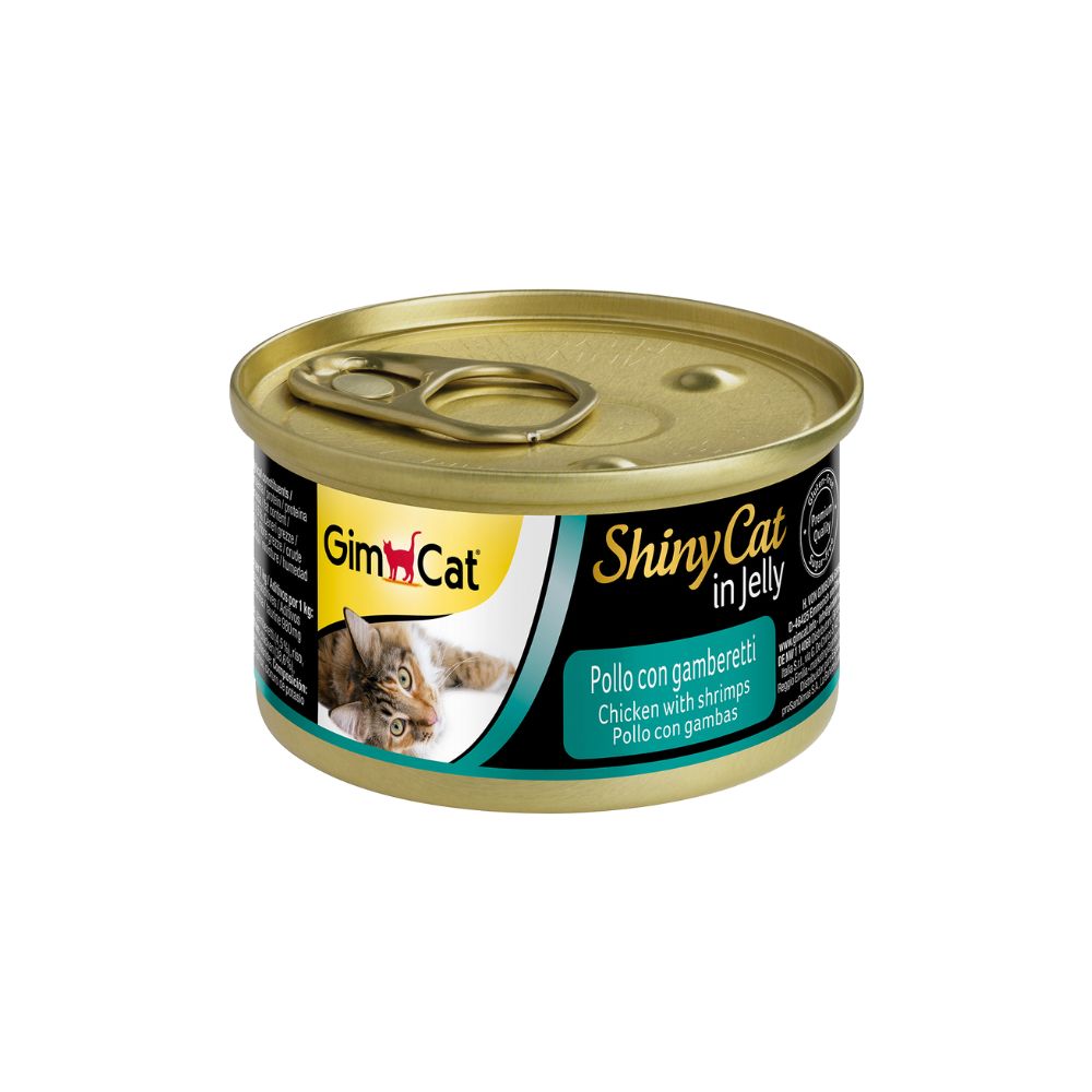 GimCat ShinyCat In Jelly Chicken & Shrimps 70g-GimCat-Catsmart-express