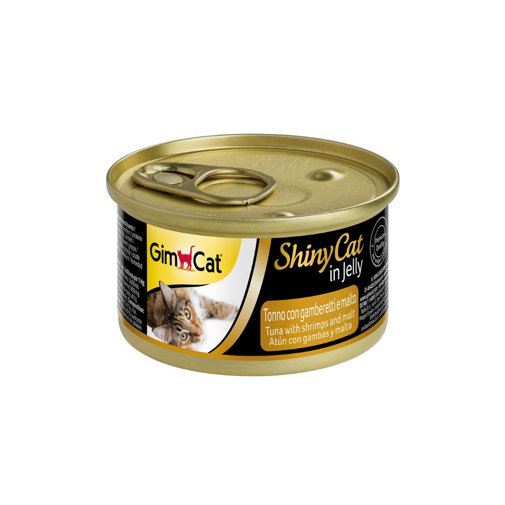 GimCat ShinyCat In Jelly Tuna & Shrimps & Malt 70g-GimCat-Catsmart-express