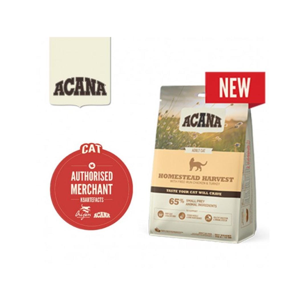 Acana Homestead Harvest Dry Cat Food 4.5kg-Acana-Catsmart-express