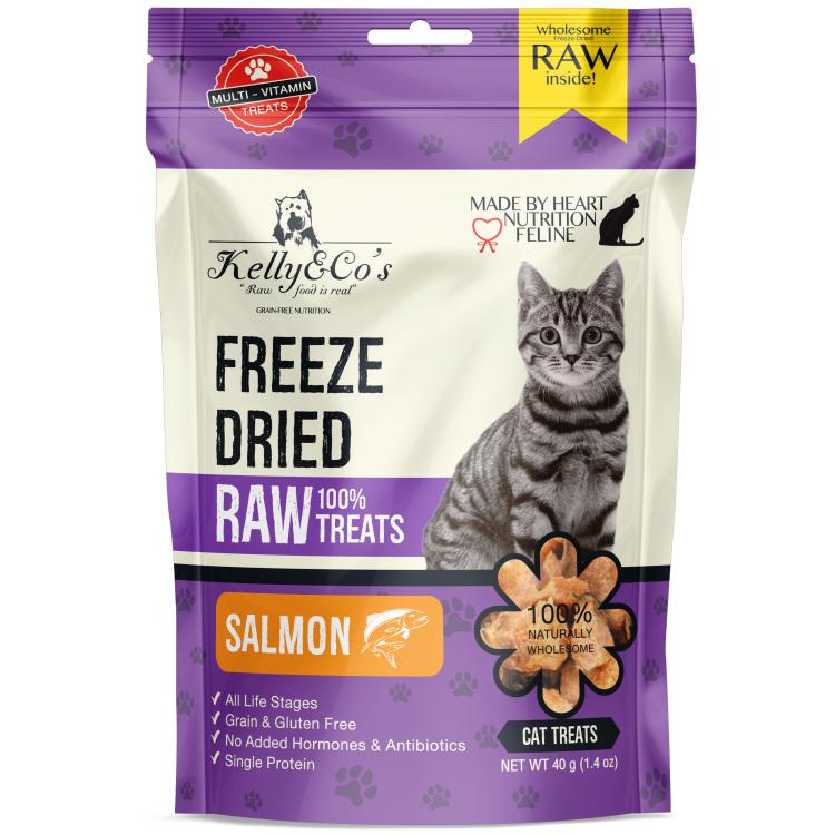 Kelly & Co's Cat Freeze-Dried Raw Treats Norwegien Salmon 40g-Kelly & Co's-Catsmart-express