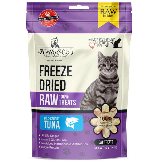 Kelly & Co's Cat Freeze-Dried Raw Treats Wild-Caught Tuna 40g-Kelly & Co's-Catsmart-express