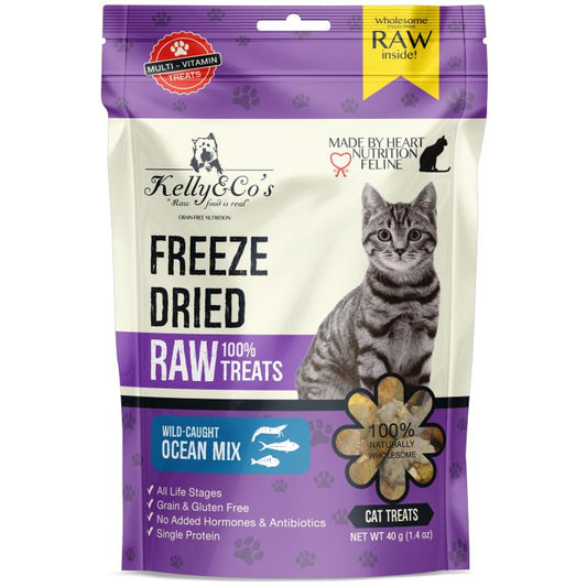 Kelly & Co's Cat Freeze-Dried Raw Treats Ocean Mix 40g-Kelly & Co's-Catsmart-express