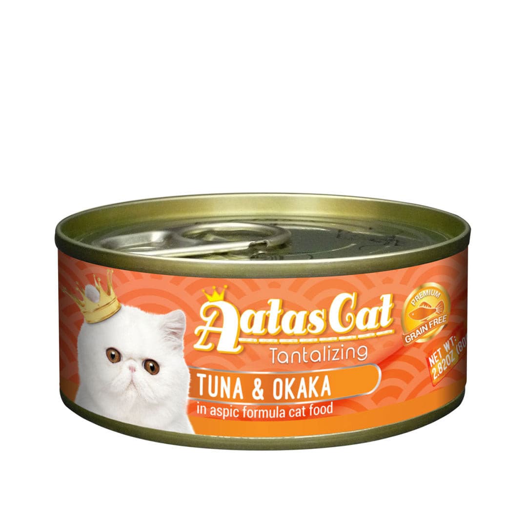 Aatas Cat Tantalizing Tuna & Okaka 80g Carton (24 Cans)-Aatas Cat-Catsmart-express