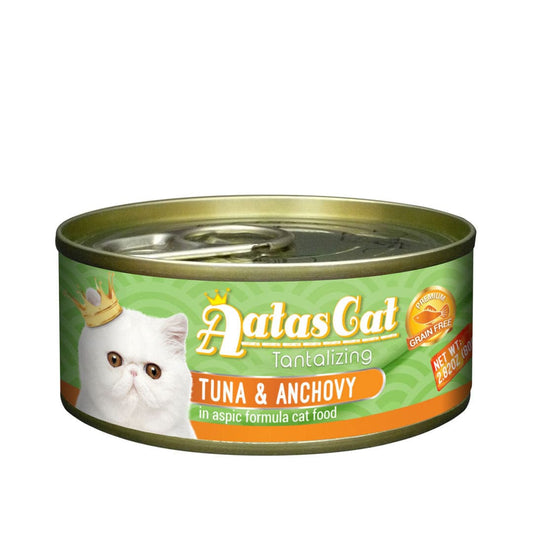 Aatas Cat Tantalizing Tuna & Anchovy 80g Carton (24 Cans)-Aatas Cat-Catsmart-express