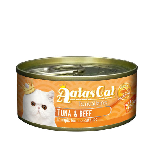 Aatas Cat Tantalizing Tuna & Beef 80g Carton (24 Cans)-Aatas Cat-Catsmart-express