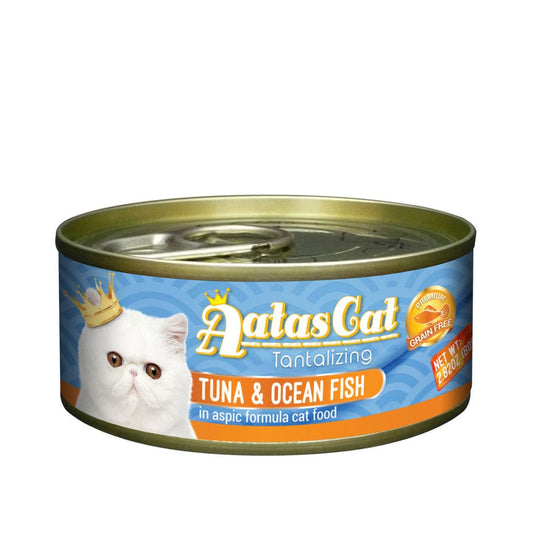 Aatas Cat Tantalizing Tuna & Ocean Fish 80g Carton (24 Cans)-Aatas Cat-Catsmart-express