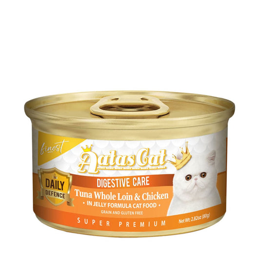 Aatas Cat Finest Daily Defence Digestive Care Tuna Whole Loin & Chicken in Jelly 80g-Aatas Cat-Catsmart-express
