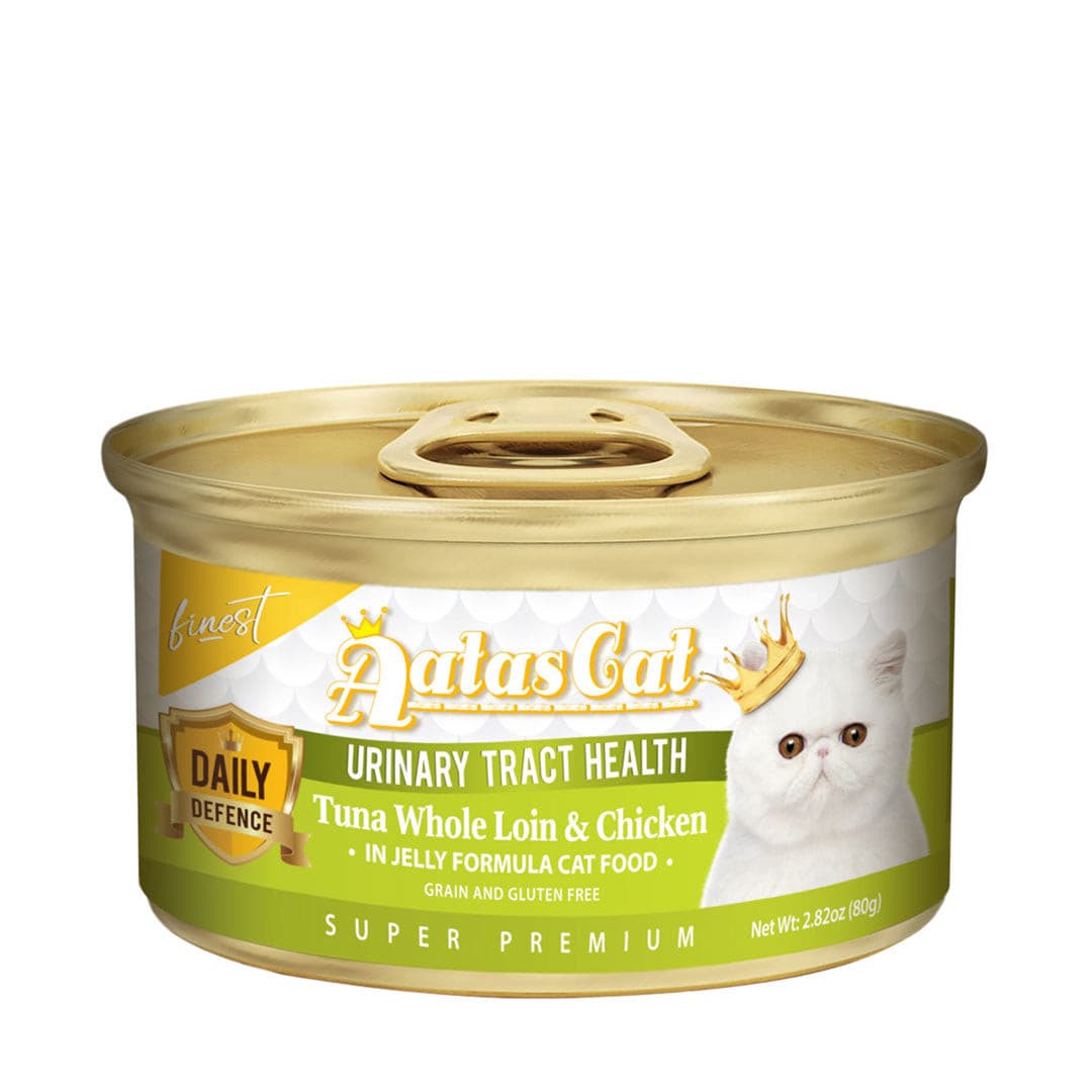 Aatas Cat Finest Daily Defence Urinary Tract Health Tuna Whole Loin & Chicken in Jelly 80g-Aatas Cat-Catsmart-express