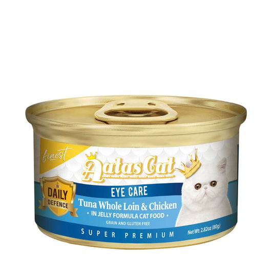 Aatas Cat Finest Daily Defence Eye Care Tuna Whole Loin & Chicken in Jelly 80g Carton (24 Cans)-Aatas Cat-Catsmart-express