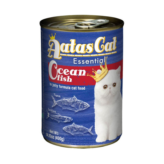 Aatas Cat Essential Ocean Fish 400g Carton (24 Cans)-Aatas Cat-Catsmart-express