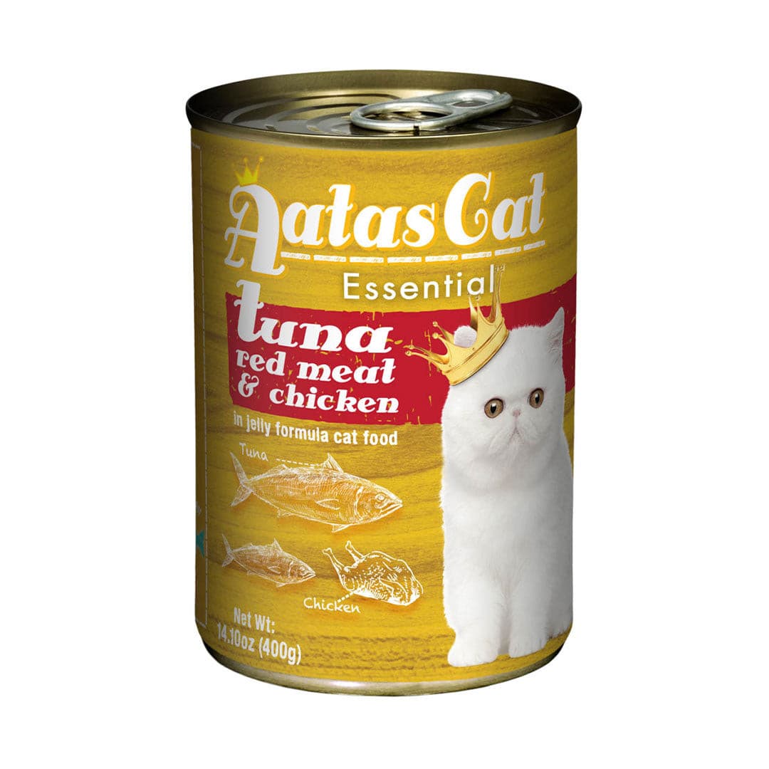 Aatas Cat Essential Tuna Red Meat & Chicken 400g Carton (24 Cans)-Aatas Cat-Catsmart-express