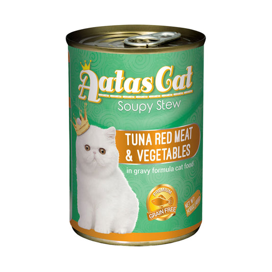 Aatas Cat Soupy Stew Tuna Red Meat & Vegetables 400g Carton (24 Cans)-Aatas Cat-Catsmart-express