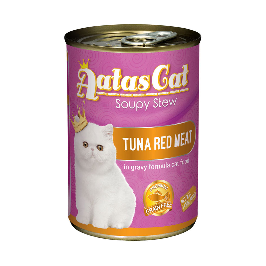 Aatas Cat Soupy Stew Tuna Red Meat 400g Carton (24 Cans)-Aatas Cat-Catsmart-express