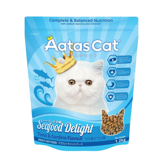Aatas Cat Seafood Delight Tuna & Sardine 1.2kg-Aatas Cat-Catsmart-express