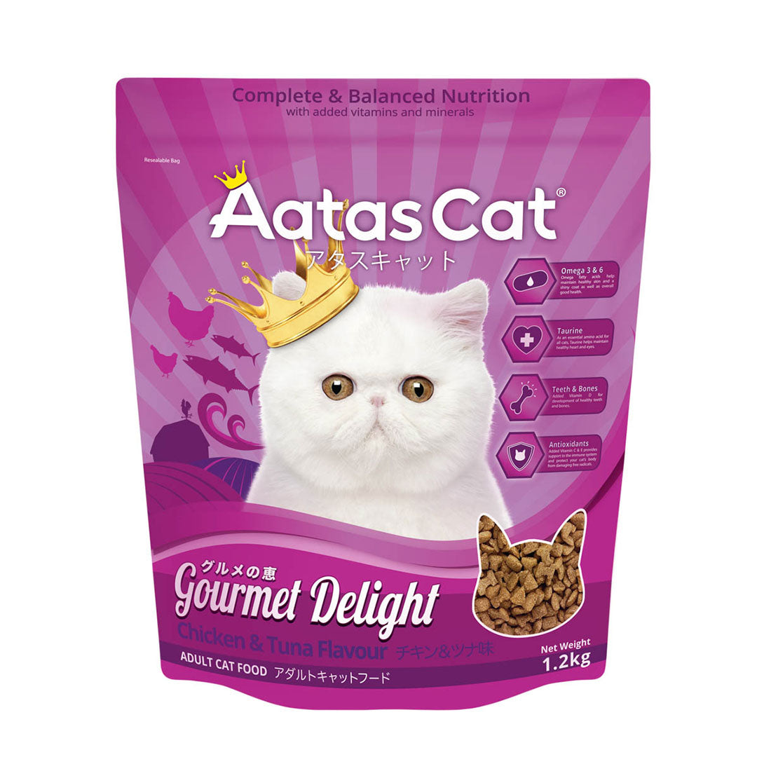Aatas Cat Gourmet Delight Chicken & Tuna 1.2kg-Aatas Cat-Catsmart-express