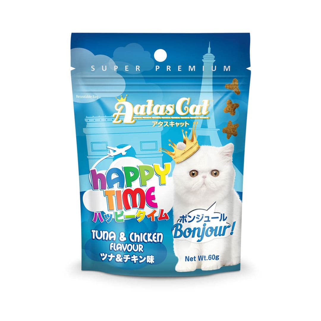Aatas Cat Happy Time Bonjour Tuna & Chicken 60g-Aatas Cat-Catsmart-express