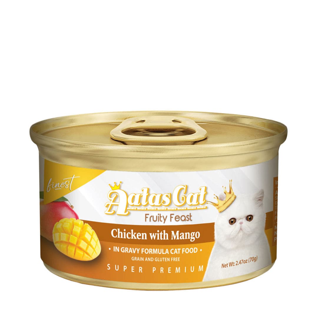 Aatas Cat Finest Fruity Feast Chicken with Mango in Gravy 70g-Aatas Cat-Catsmart-express