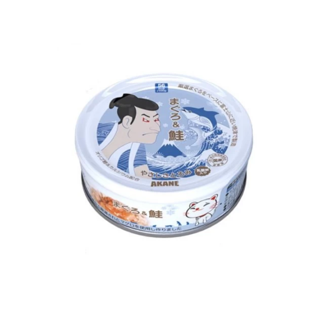 Akane Tuna & Salmon in Thick Gravy 75g Carton (12 Cans)-Akane-Catsmart-express