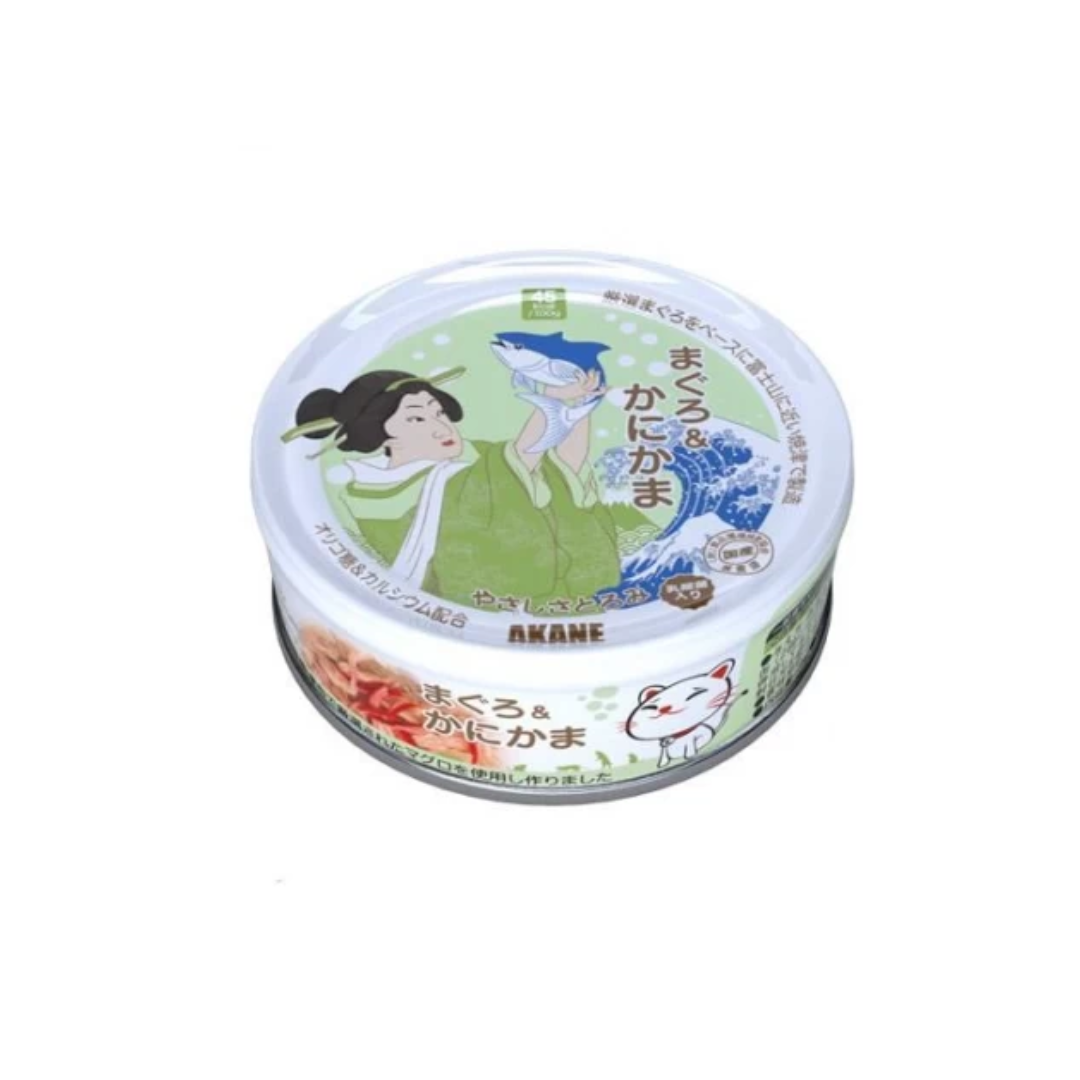 Akane Tuna & Crab Stick in Thick Gravy 75g Carton (12 Cans)-Akane-Catsmart-express