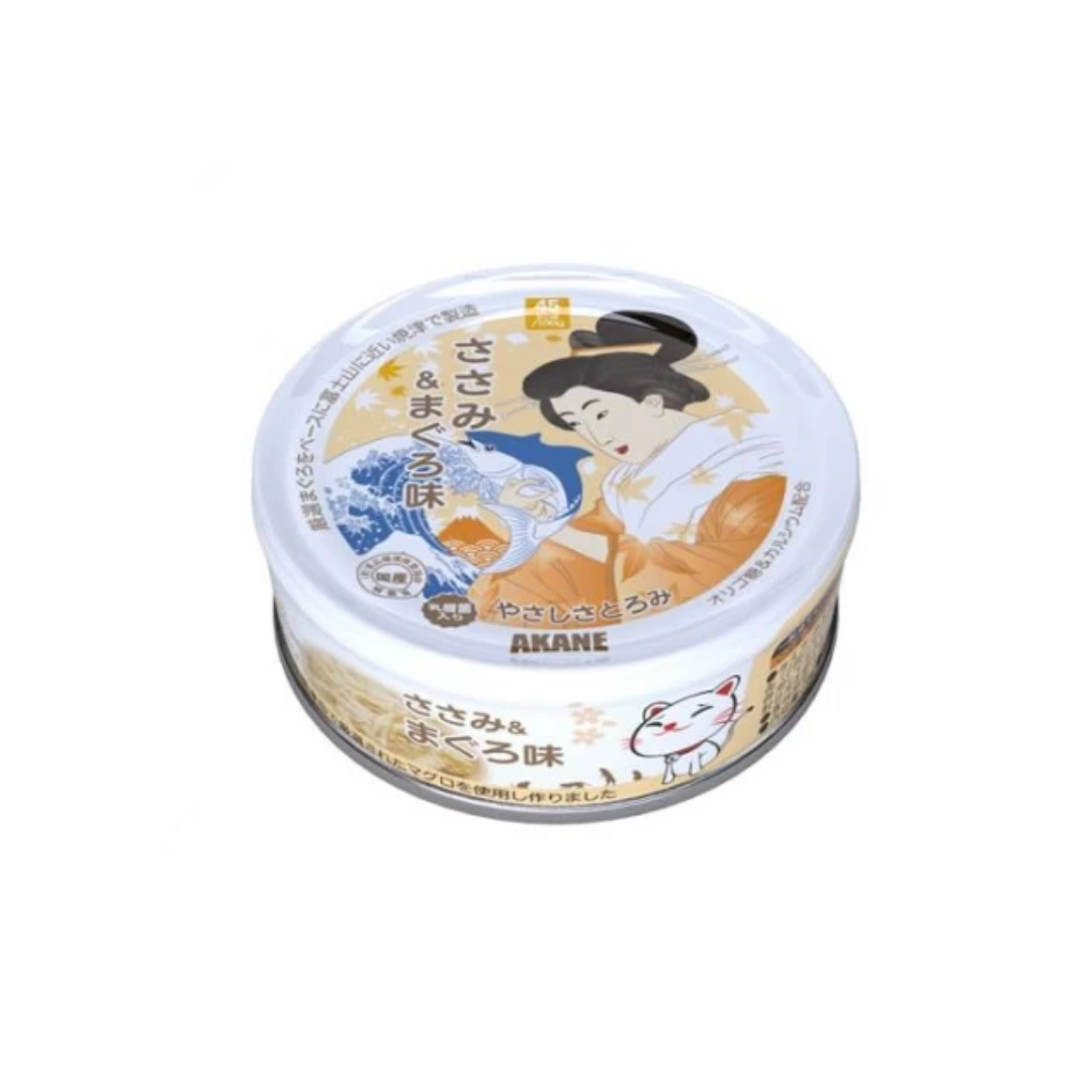 Akane Chicken Fillet & Tuna in Thick Gravy 75g Carton (12 Cans)-Akane-Catsmart-express