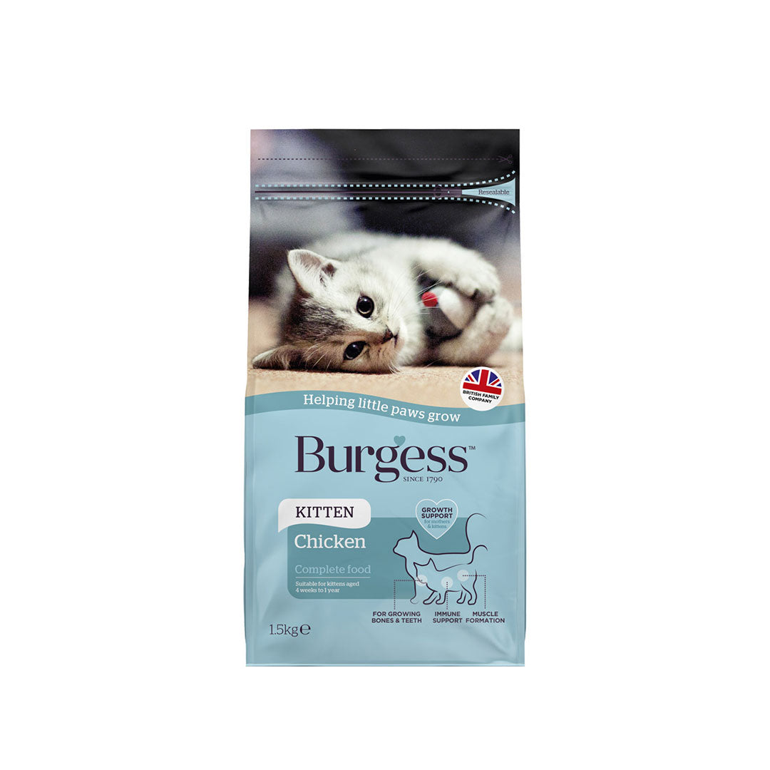 Burgess Chicken Kitten 1.5kg-Burgess-Catsmart-express
