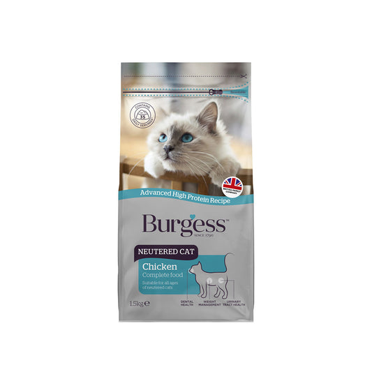 Burgess Neutered Cat 1.5kg-Burgess-Catsmart-express
