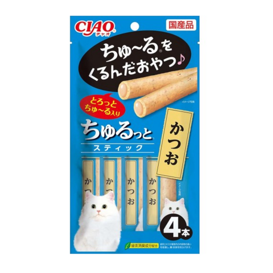 Ciao Churutto Stick Katsuo Formula 28g x 4 sticks-Ciao-Catsmart-express