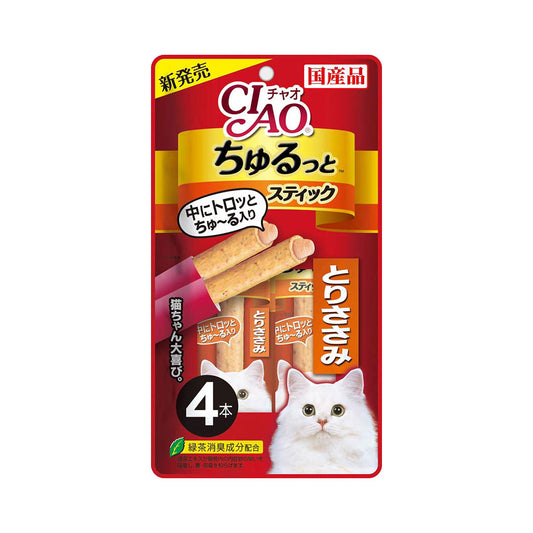 Ciao Churutto Stick Torisasami Formula 28g x 4 sticks (3 Packs)-Ciao-Catsmart-express